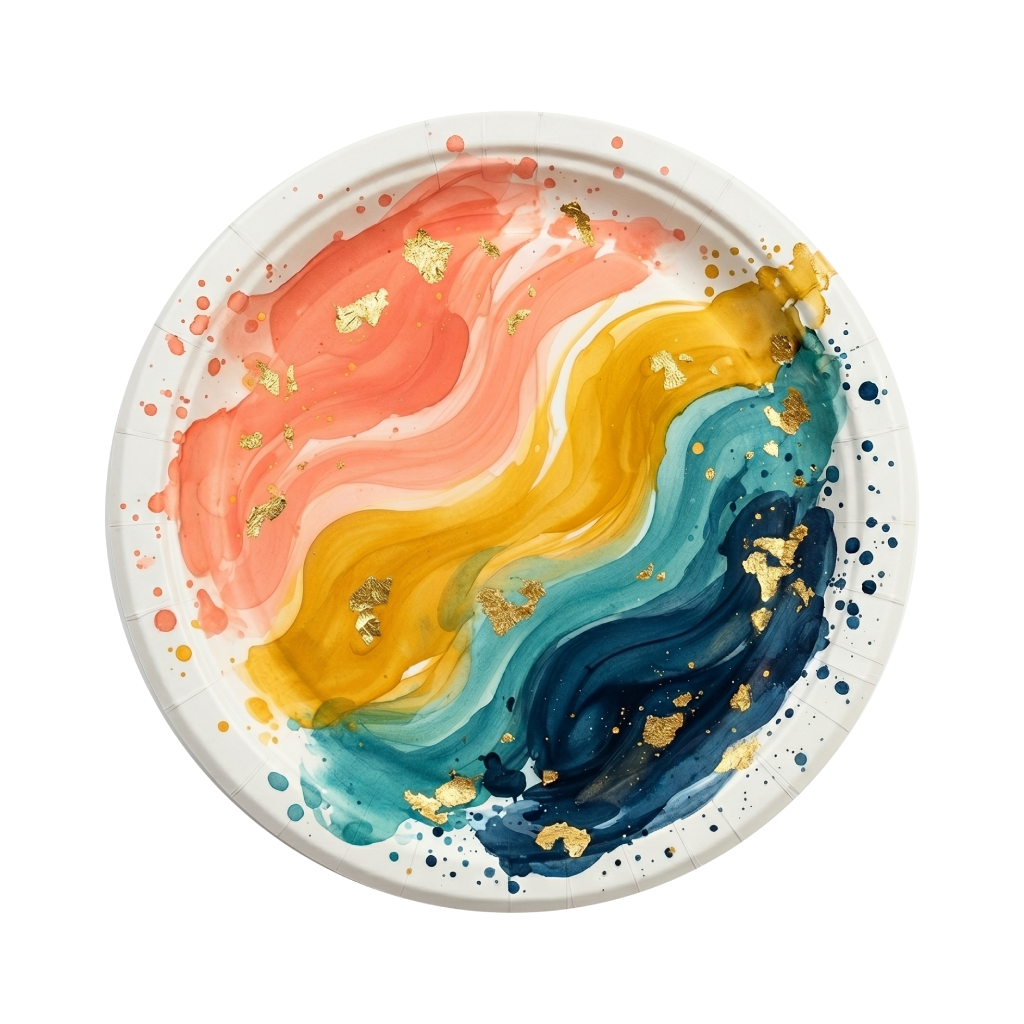 A hand-painted plate masterpiece